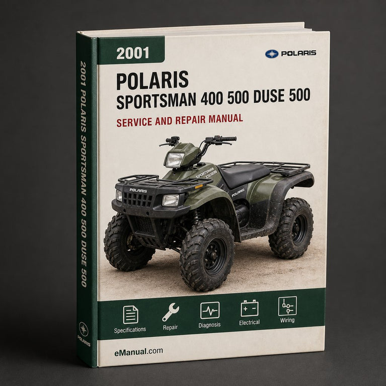 2001 POLARIS SPORTSMAN 400 500 DUSE 500 H.O. ATV Service Repair Manual (Highly Detailed FSM PDF Preview) Download
