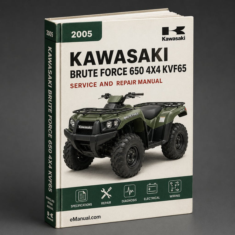 2005 2006 2007 2008 2009 2010 2011 2012 2013 Kawasaki BRUTE FORCE 650 4x4 (KVF650-D1 E1 D6 E6 D7 E7 D8 E8 D9 E9 DA DB DC DD ATV Models) Factory Service Repair Manual