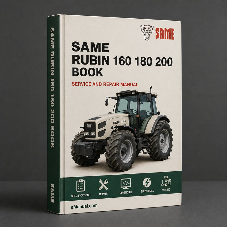 Same Rubin 160 180 200 Service Repair Workshop Manual book PDF Download