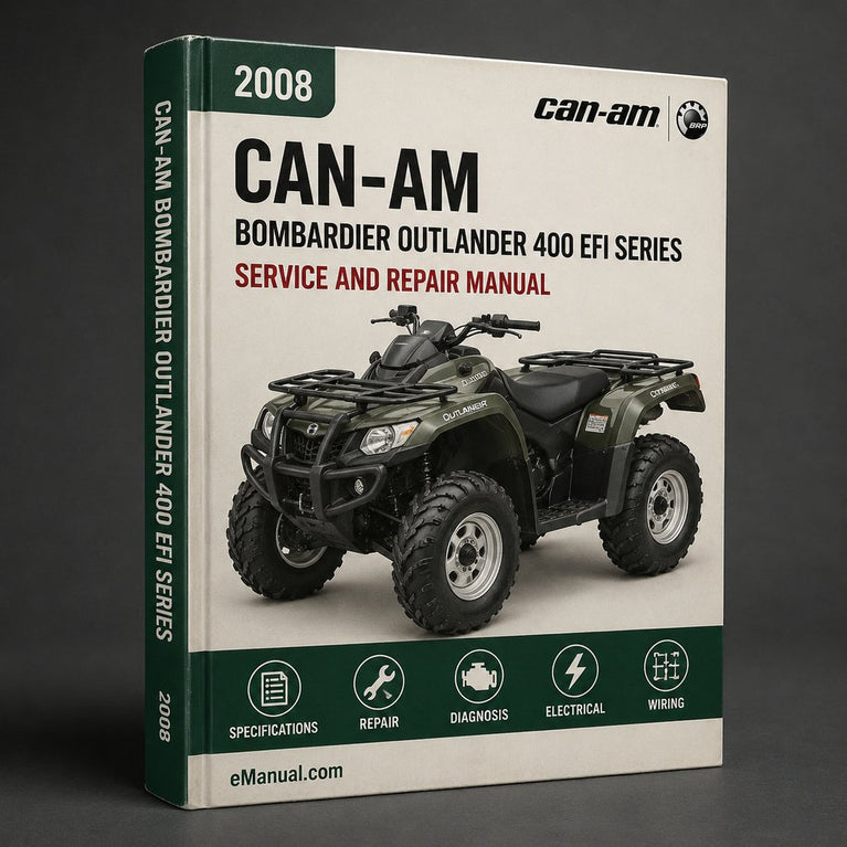 BOMBARDIER CAN-AM OUTLAndER 400 EFI Series ATV Service Repair Manual (2008 2009)-PDF