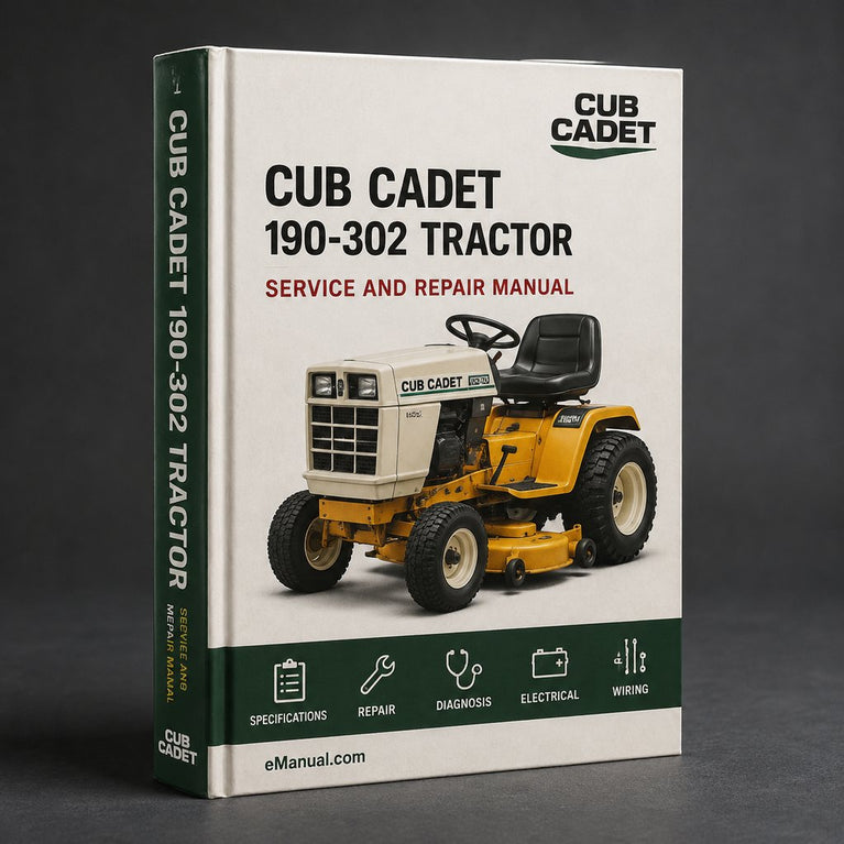 Cub Cadet 190-302 Tractor Service Repair Manual