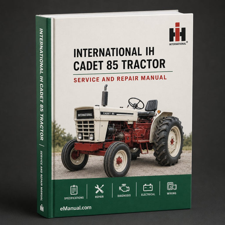 International IH Cadet 85 Tractor Workshop Service Manual