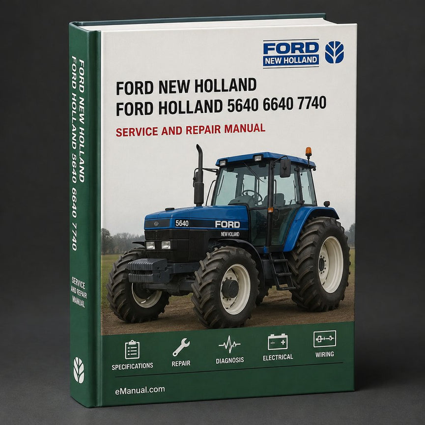 Ford New Holland 5640 6640 7740 7840 8240 8340 Tractor Service Repair Manual