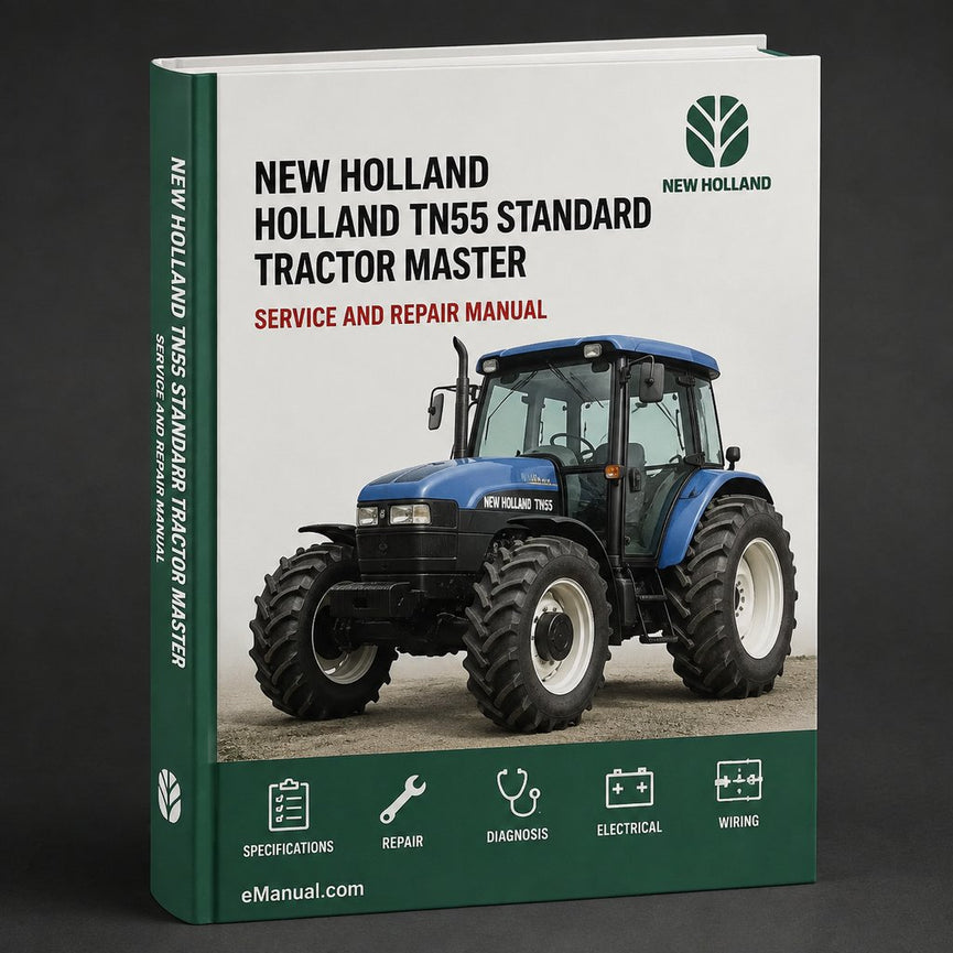 NEW Holland TN55 STAndARD Tractor MASTER ILLUSTRATED Parts List Manual BOOK
