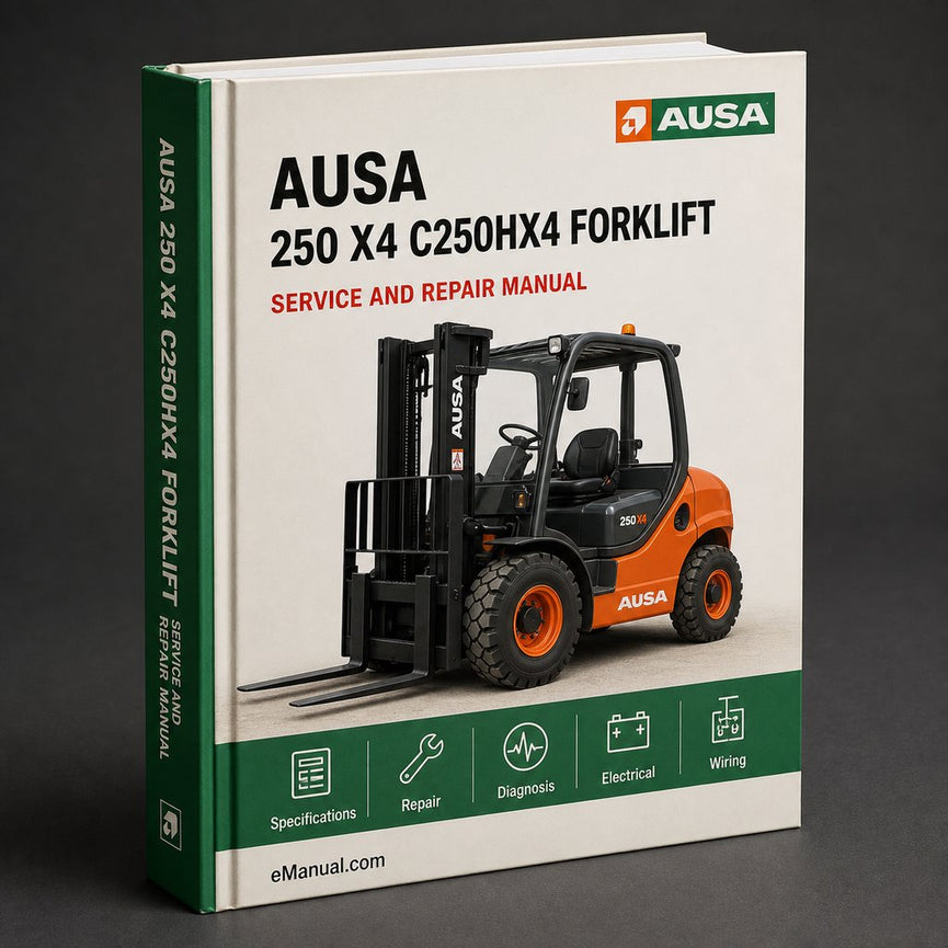 AUSA C 250 H X4 C250HX4 Forklift Parts Manual Download PDF