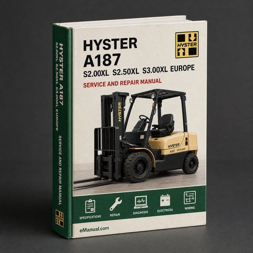 HYSTER A187 (S2.00XL S2.50XL S3.00XL EUROPE) FORKLIFT WSRM