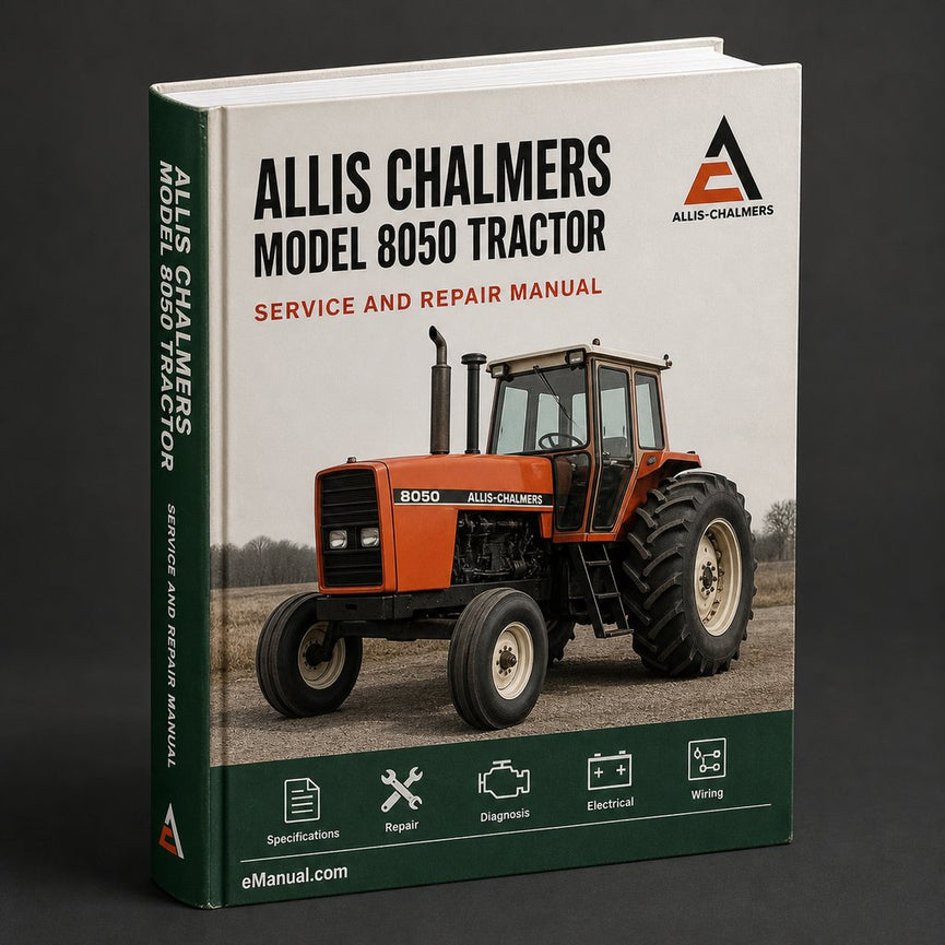 Allis Chalmers Model 8050 Tractor Service Repair Manual