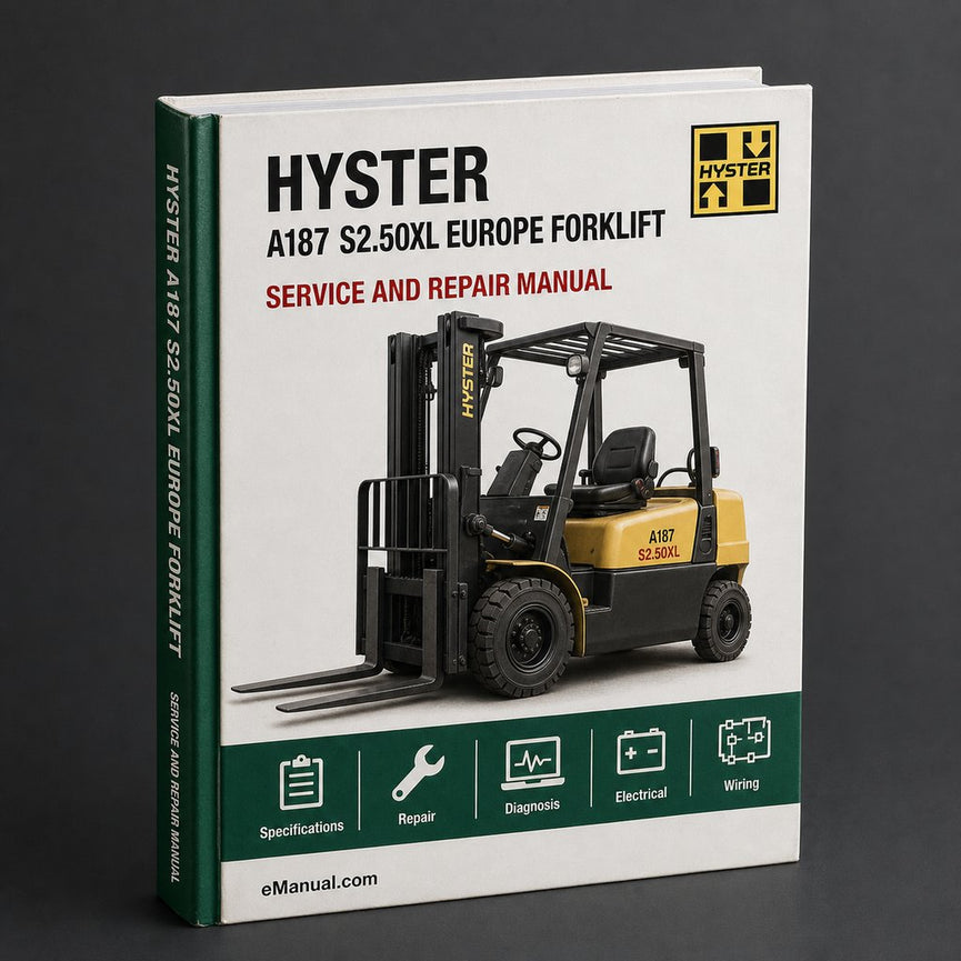 Hyster A187 (S2.50XL Europe) Forklift Service Manual