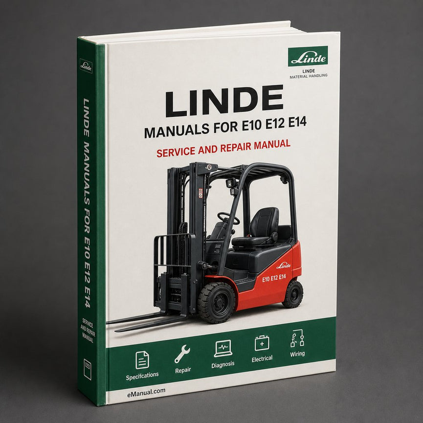 Service Manuals for Linde E10 E12 E14 E15 E16 E20 E25 E30 Forklift 322 323 324 325 series