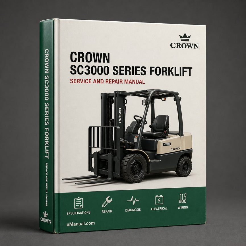 Crown SC3000 Series Forklift Complete Workshop Service Repair Manual