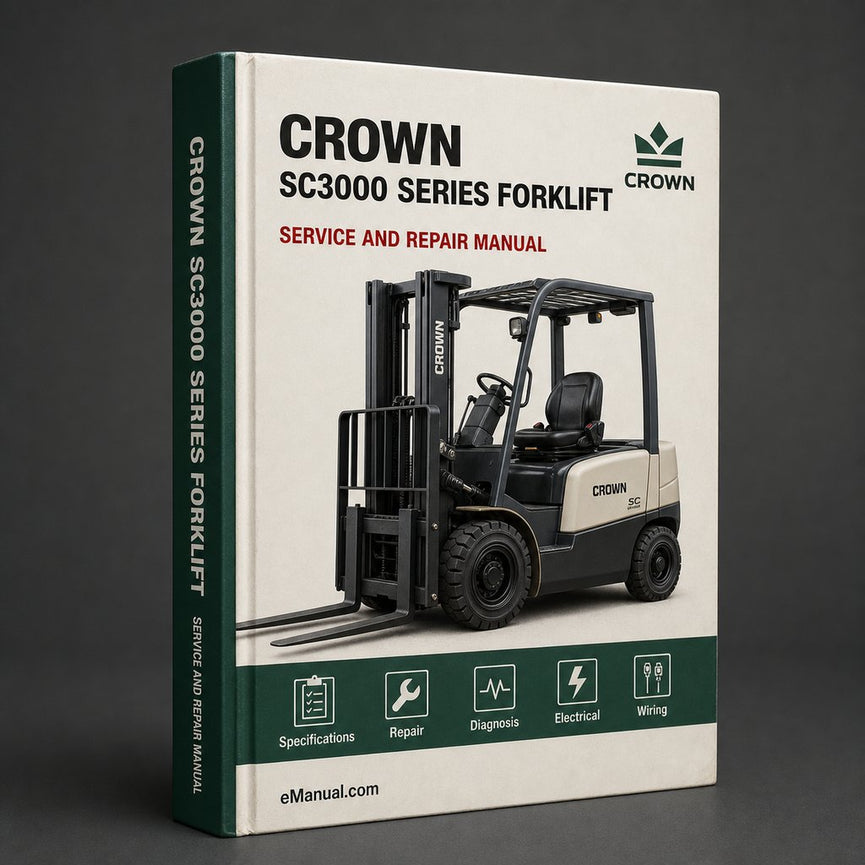 Crown SC3000 Series Forklift Service & Repair Workshop Manual Download PDF