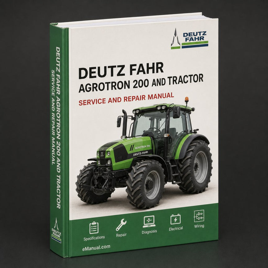 Deutz Fahr Agrotron 200 Parts Manual and Service Tractor