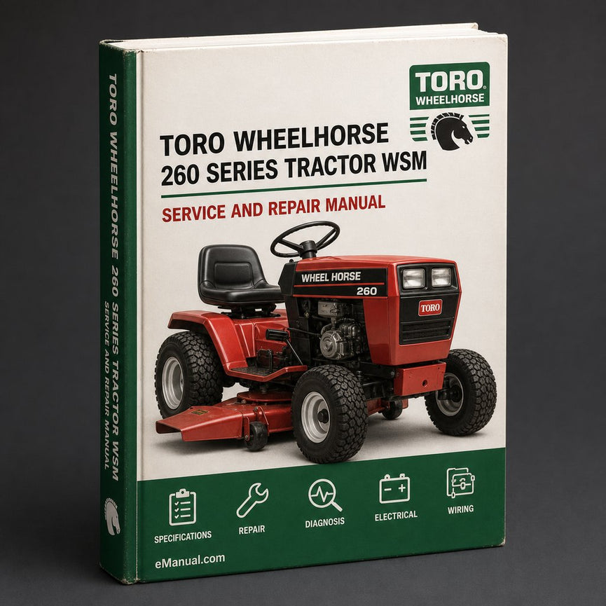 Toro Wheelhorse 260 Series Tractor WSM Service Manual Repair