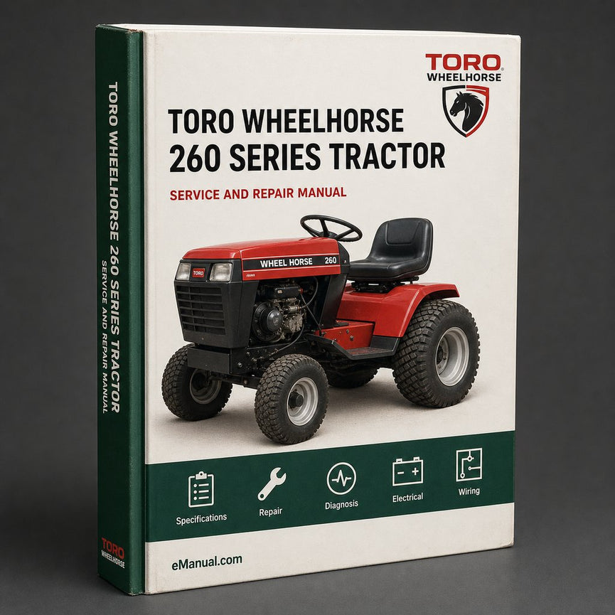 Toro Wheelhorse 260 Series Tractor Workshop Service Manual