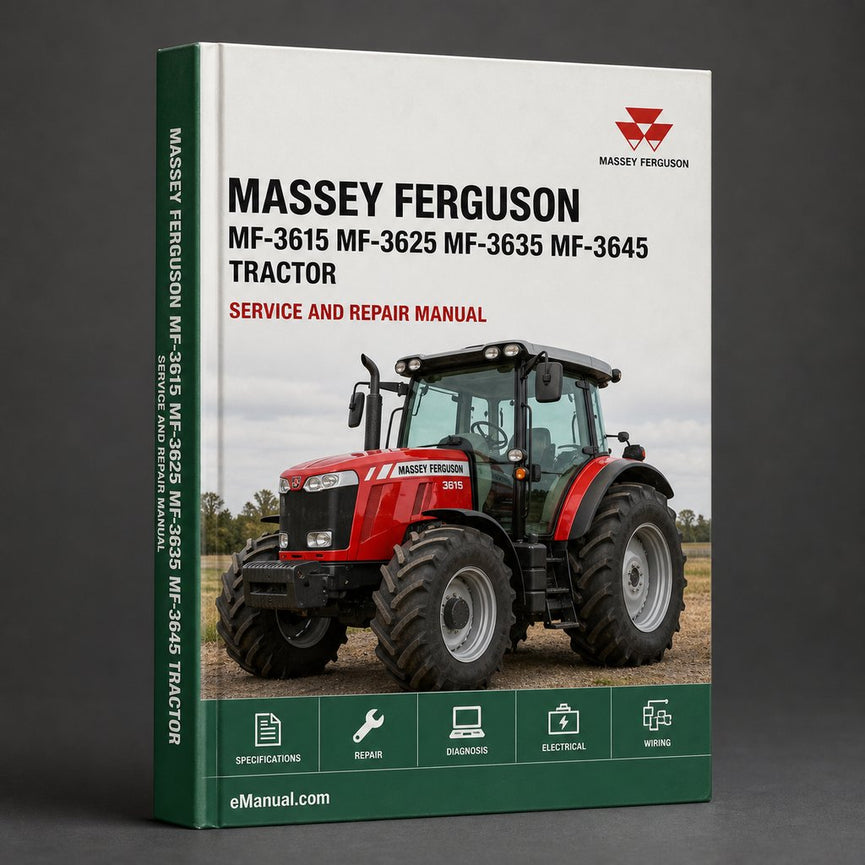 Massey Ferguson MF-3615 MF-3625 MF-3635 MF-3645 Tractor Workshop Service Manual Shop Repair Book