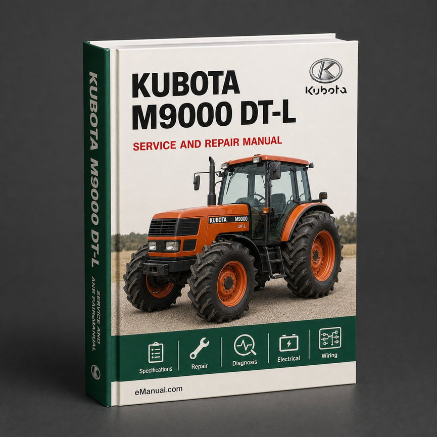 Kubota M9000 DT-L Workshop Service Repair Manual