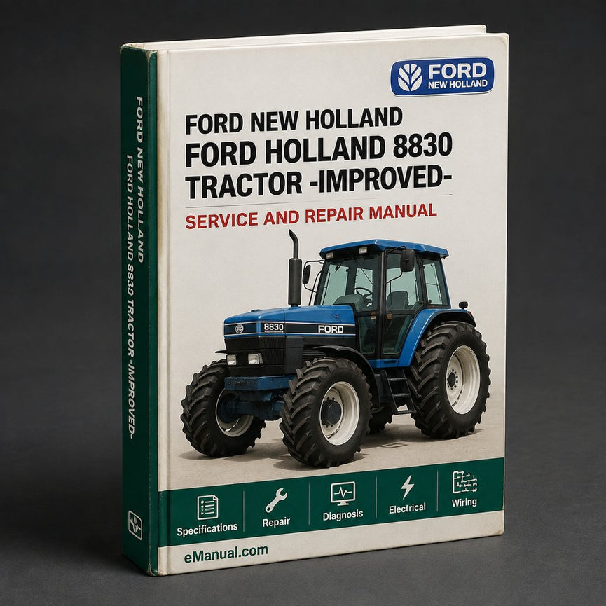 Ford New Holland 8830 Tractor Factory Service Repair Manual-Improved-PDF