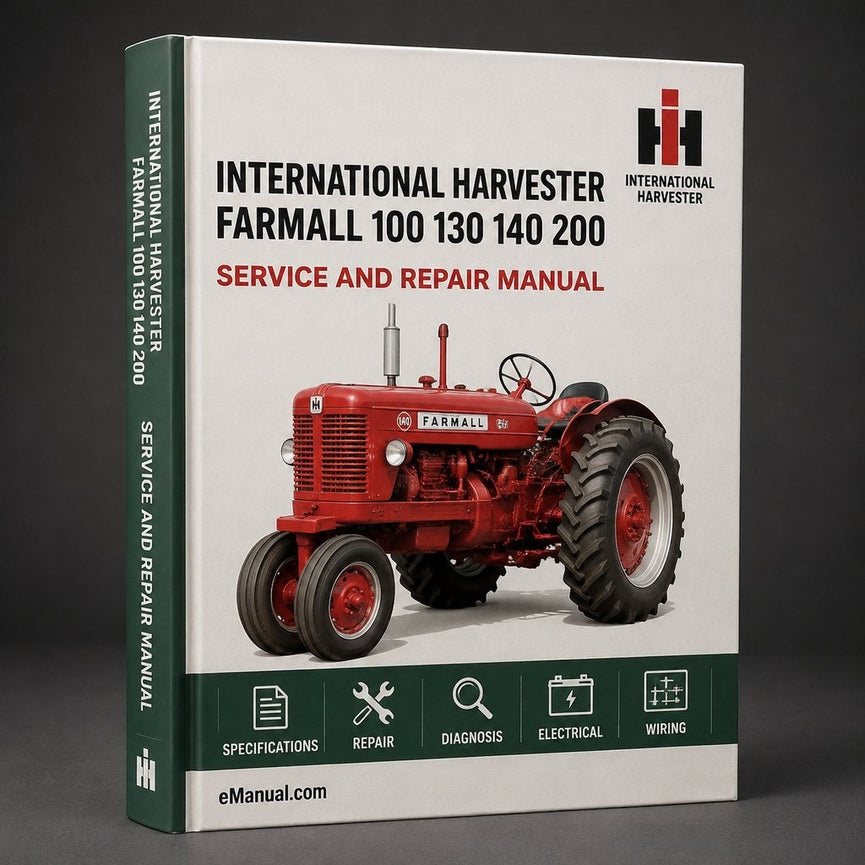 International Harvester Farmall 100 130 140 200 230 240 404 2404 Tractor Complete Workshop Service Repair Manual