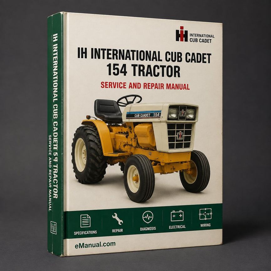 IH International Cub Cadet 154 Tractor Factory Service Repair Manual