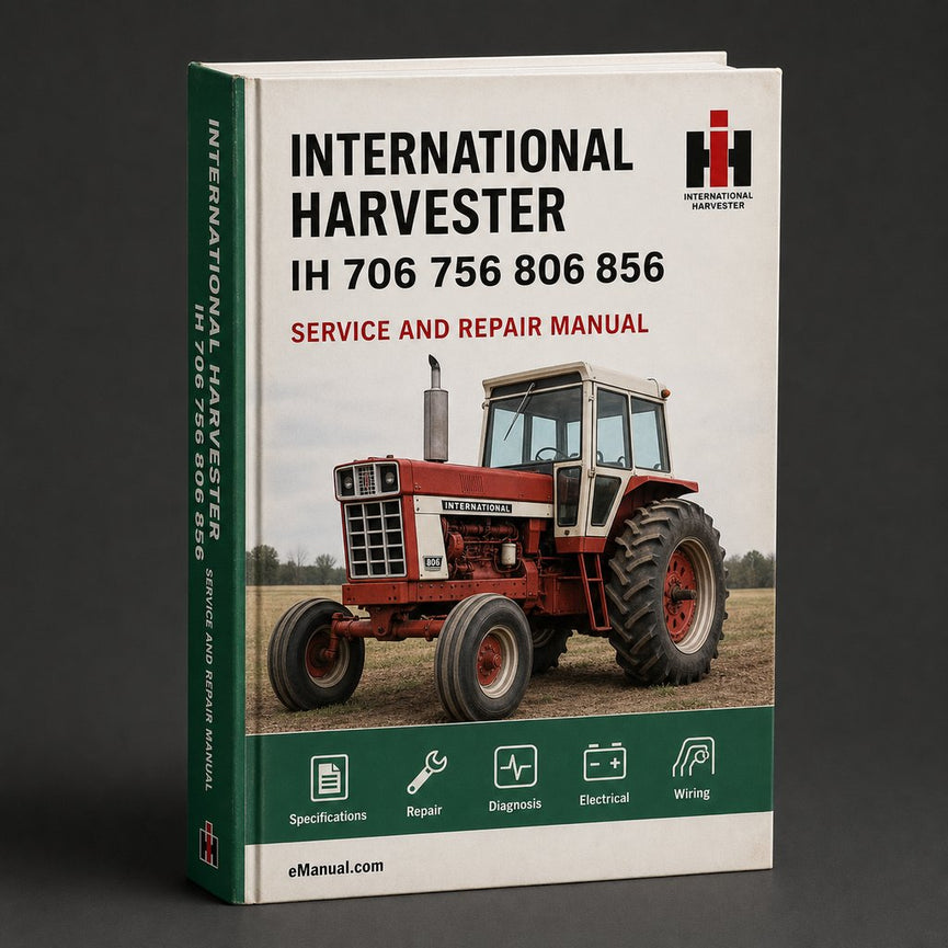 IH International Harvester 706 756 806 856 Service Repair Manual