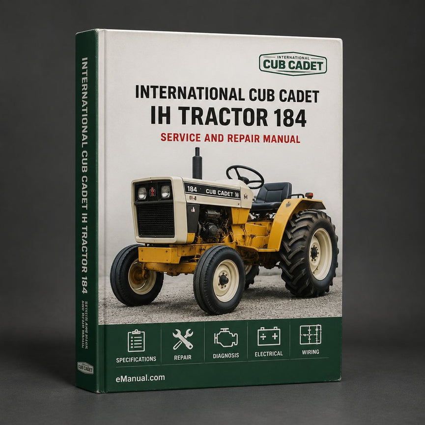 IH International Cub Cadet Tractor 184 Factory Service Repair Manual