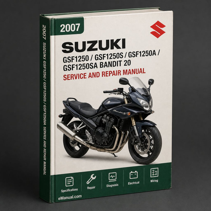 Suzuki GSF1250/GSF1250S/GSF1250A/ GSF1250SA Bandit Service Repair Manual 2007 2008 2009