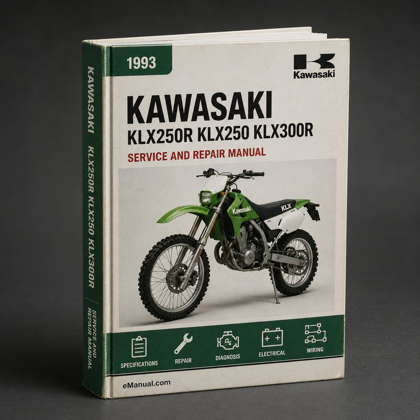 1993-1997 Kawasaki KLX250R KLX250 KLX300R Service Repair Manual