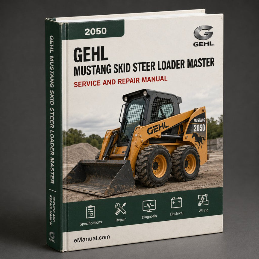 Mustang 2050 Skid Steer Loader Master Illustrated Parts List Manual PDF