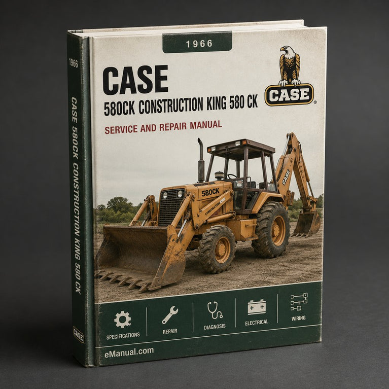 Case 1966-1971 580CK Construction King 580 CK TLB Tractor Service Repair Manual - Improved - PDF