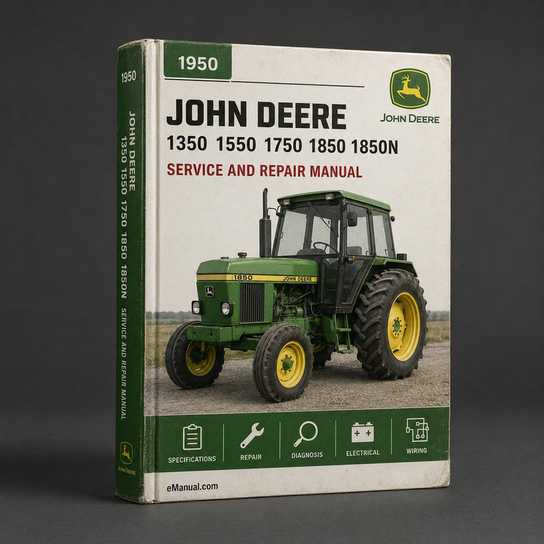 John Deere 1350 1550 1750 1850 1850N 1950 1950N 2250 2450 2650 2650N 2850 3050 3350 3650 Tractors Service Technical Manual(TM4446) PDF