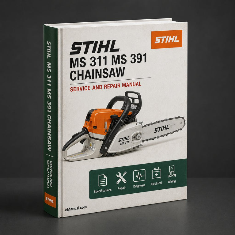Stihl MS 311 MS 391 Chainsaw Full Service & Repair Manual PDF