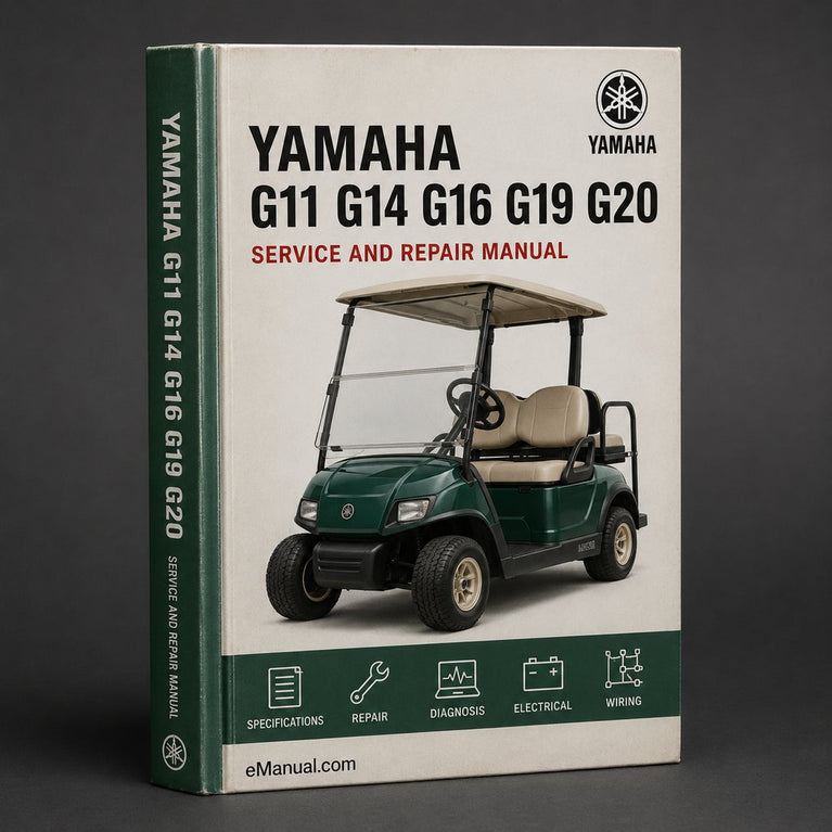Yamaha G11 & G14 G16 G19 G20 Gas & Electric Golf cart ( 2 Manual Set) Owners & Service & Repair Workshop Manual PDF