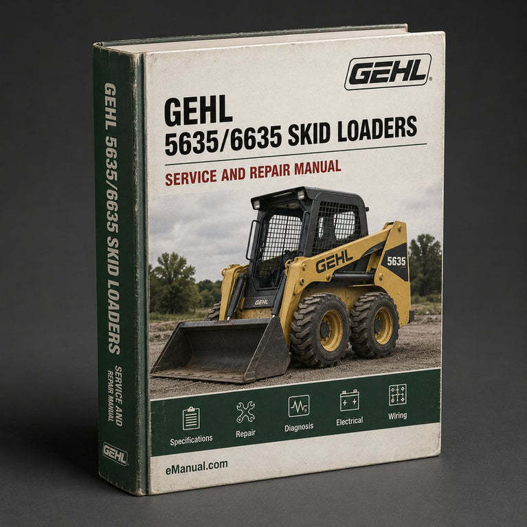 GEHL 5635/6635 Skid Loaders Service Repair Manual PDF