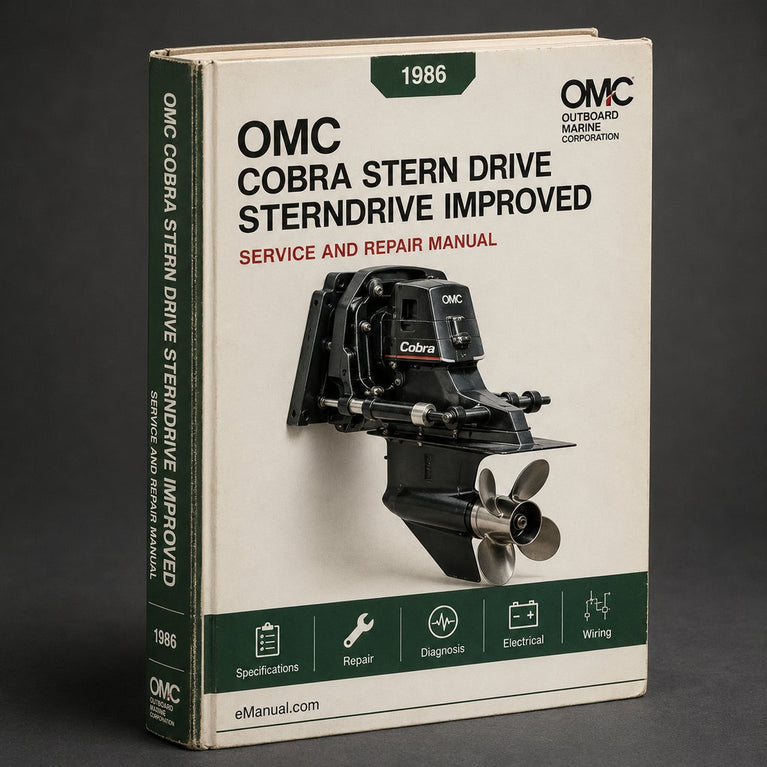 OMC Cobra Stern Drive Sterndrive 1986-1993 Repair Service Manual - Improved - PDF