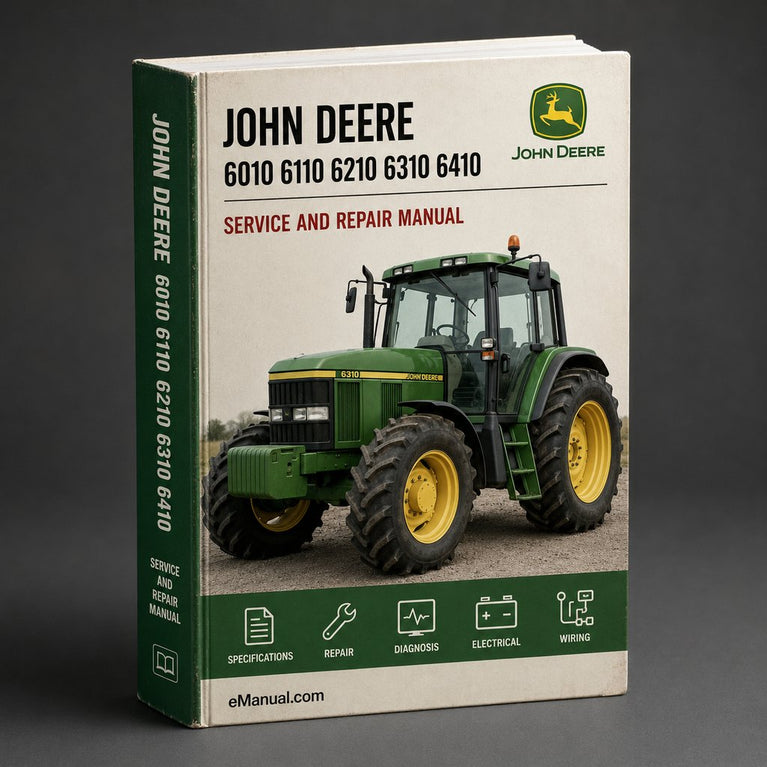 John Deere 6010 6110 6210 6310 6410 6510 6610 6810 6910 (S SE) Tractor Complete Workshop Service Repair Manual PDF