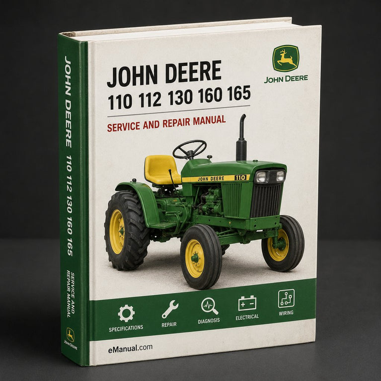John Deere 110 112 130 160 165 175 180 185 Lawn & Garden Tractors Complete Workshop Service Repair Manual PDF