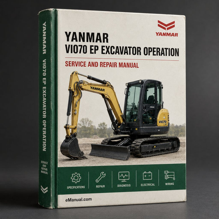 Yanmar ViO70 (EP) Excavator Operation & Maintenance Manual PDF