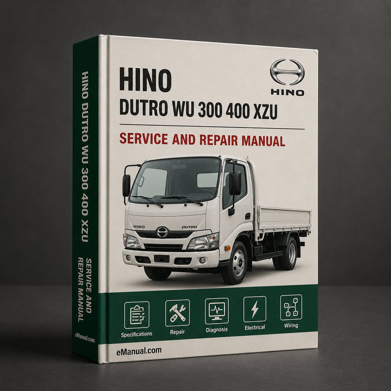Hino Dutro WU 300 400 XZU 400 Series Complete Workshop Service Repair Manual PDF