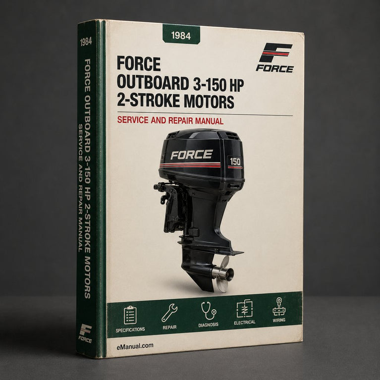 1984-1999 Force Outboard 3-150 HP 2-Stroke Motors Service Repair Manual (PDF Preview Perfect for the DIY person) Download