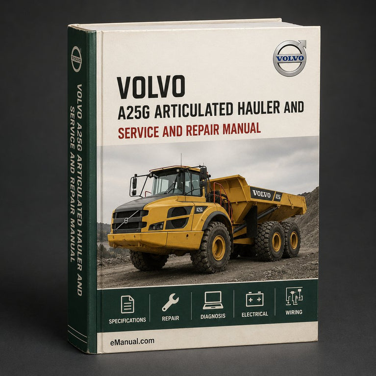 VOLVO A25G ARTICULATED HAULER Service And Repair Manual PDF