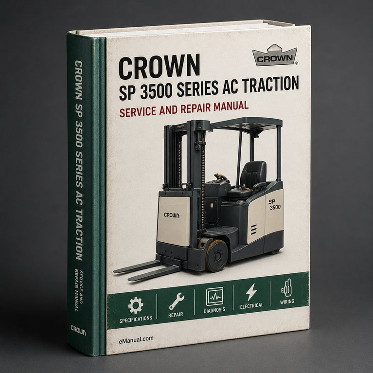 Crown SP 3500 Series (AC Traction) Order Pickers Parts Manual PDF