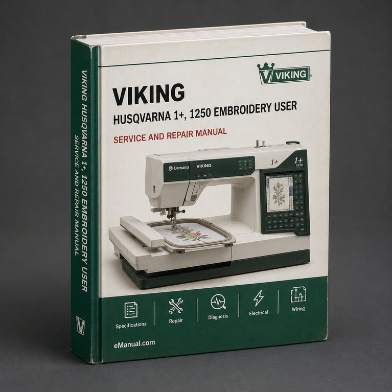 Husqvarna viking 1+, 1250 embroidery user Manual PDF