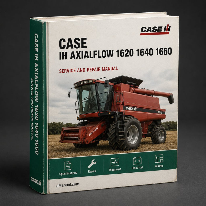Case Ih AxialFlow 1620 1640 1660 1680 Combine Service Manual PDF