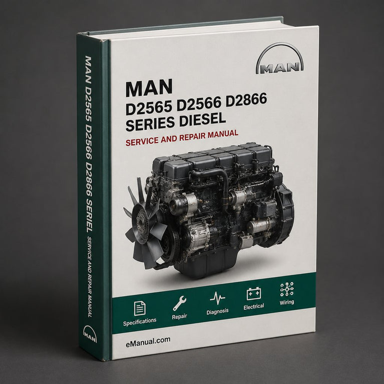 Man D2565 D2566 D2866 Series Diesel Engine Factory Service and Repair Workshop Manual Instant PDF