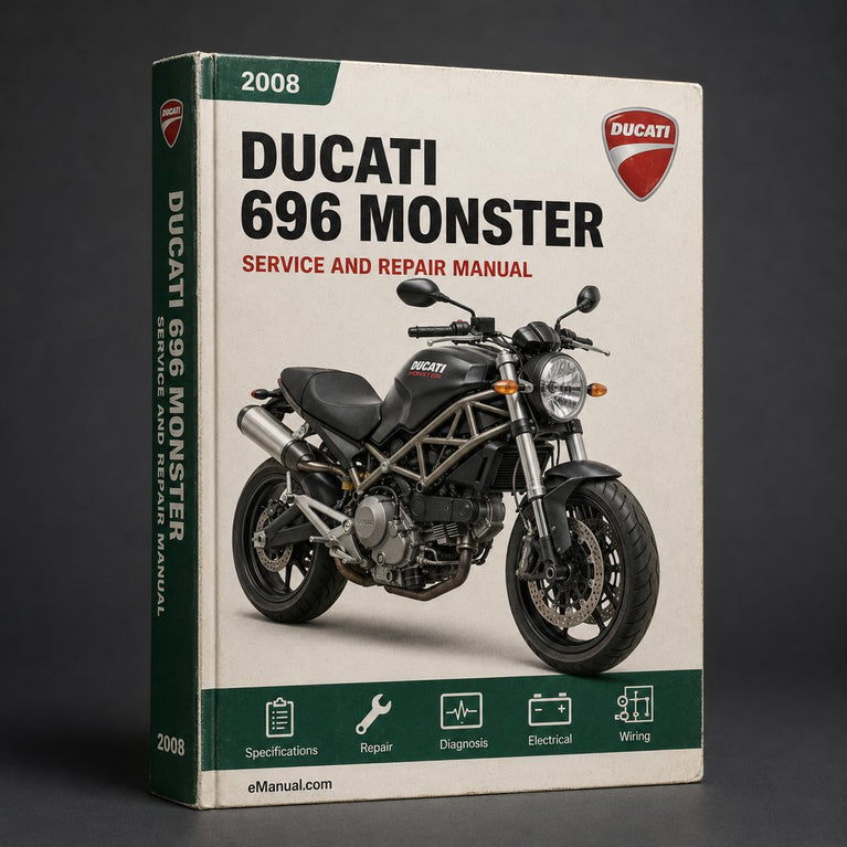 Ducati 696 Monster 2008-2010 Workshop Service Repair Manual PDF