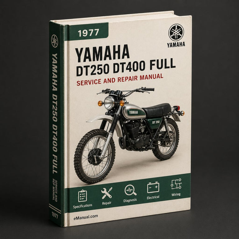 Yamaha DT250 DT400 Full Service & Repair Manual 1977-1979 PDF
