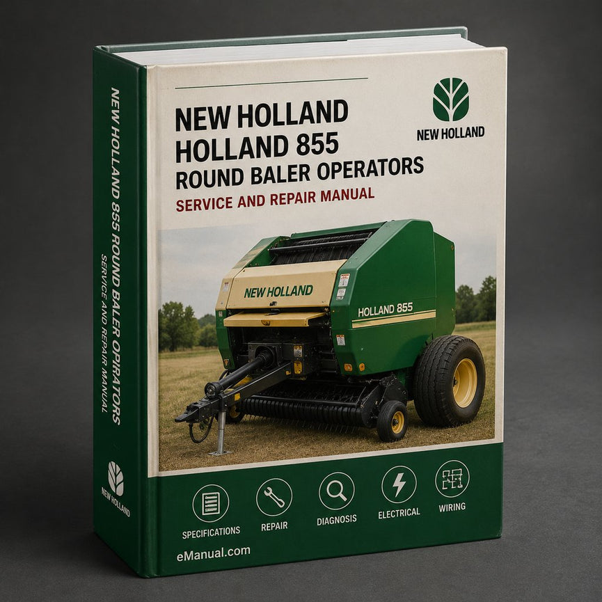 NEW Holland 855 ROUND BALER OperatorS Manual PDF