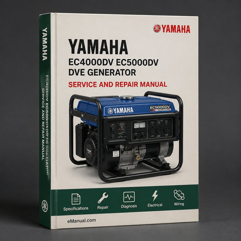 Yamaha EC4000DV EC5000DV DVE Generator Complete Workshop Service Repair Manual PDF