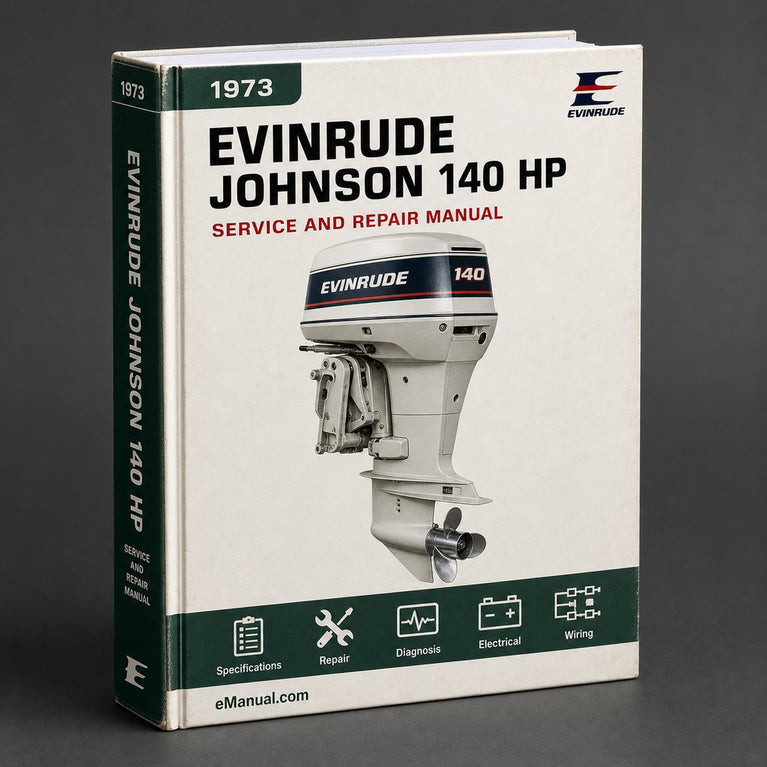 Johnson Evinrude 140 HP 1973-1990 Repair Service Manual PDF