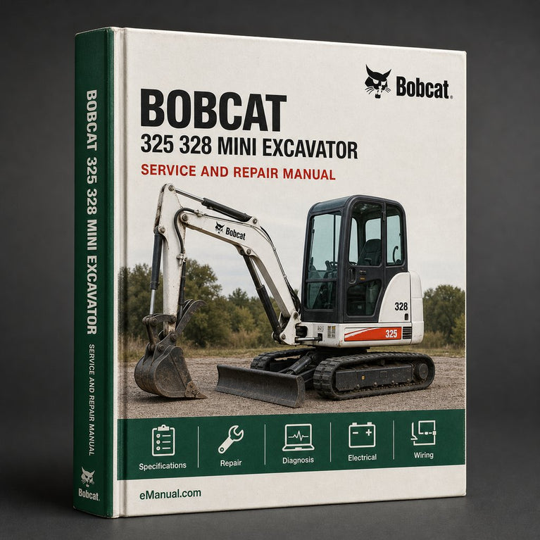Bobcat 325 328 Mini Excavator Service Repair Manual PDF